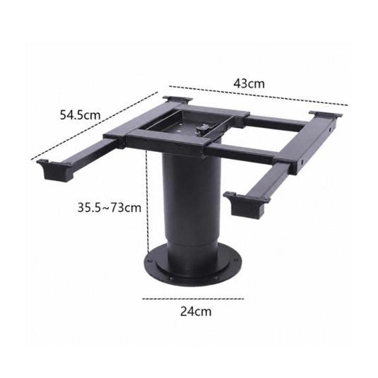 Belgique Adjustable Telescopic Electric Table Leg Inc 360 Degree Swivel Table Top Bracket