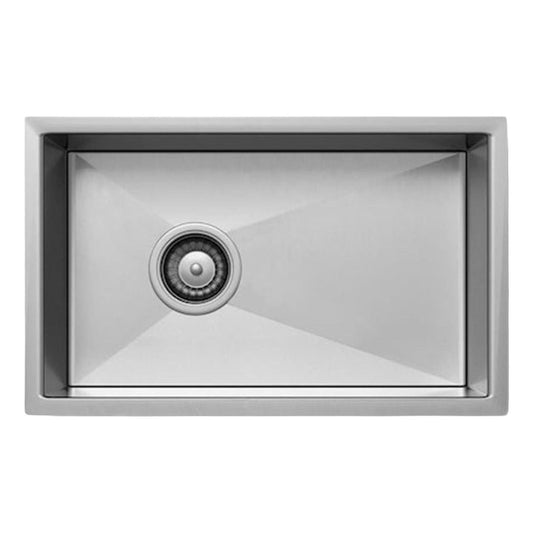 Belgique Single Bowl Sink Basin 380 x 450 x 220 - Stainless Steel Brushed Satin