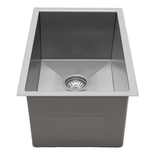 Belgique Single Bowl Sink Basin 380 x 450 x 220 - Stainless Steel Brushed Satin