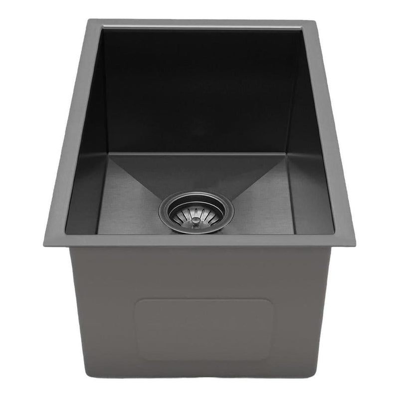 Load image into Gallery viewer, Belgique Single Bowl Sink Basin 380 x 450 x 220 - Stainless Steel Gun Metal
