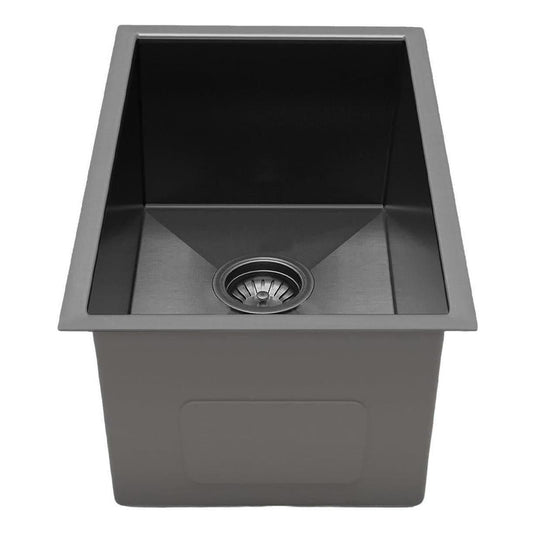 Belgique Single Bowl Sink Basin 380 x 450 x 220 - Stainless Steel Gun Metal