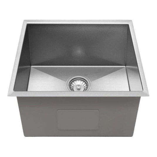 Belgique Single Bowl Sink Basin 450 x 450 x 250 - Stainless Steel Brushed Satin