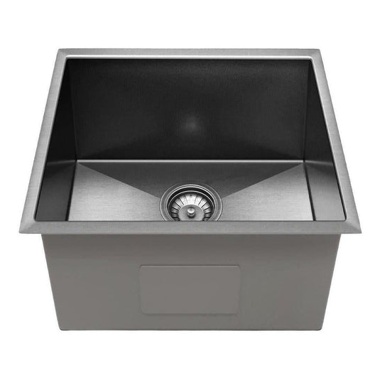 Belgique Single Bowl Sink Basin 450 x 450 x 250 - Stainless Steel Gun Metal