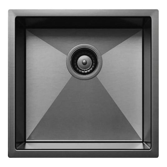 Belgique Single Bowl Sink Basin 450 x 450 x 250 - Stainless Steel Gun Metal