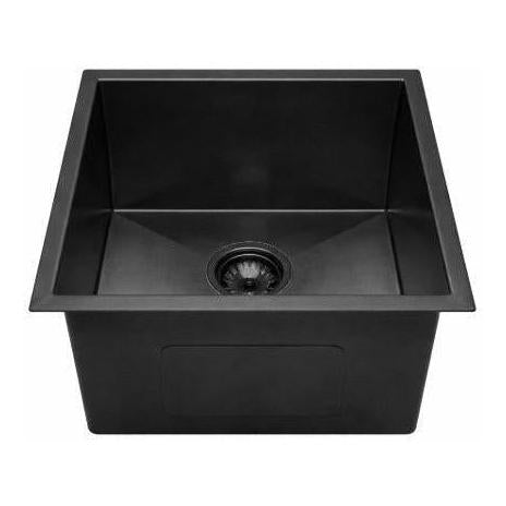 Belgique Single Bowl Sink Basin 450 x 450 x 250 - Stainless Steel Matte Black