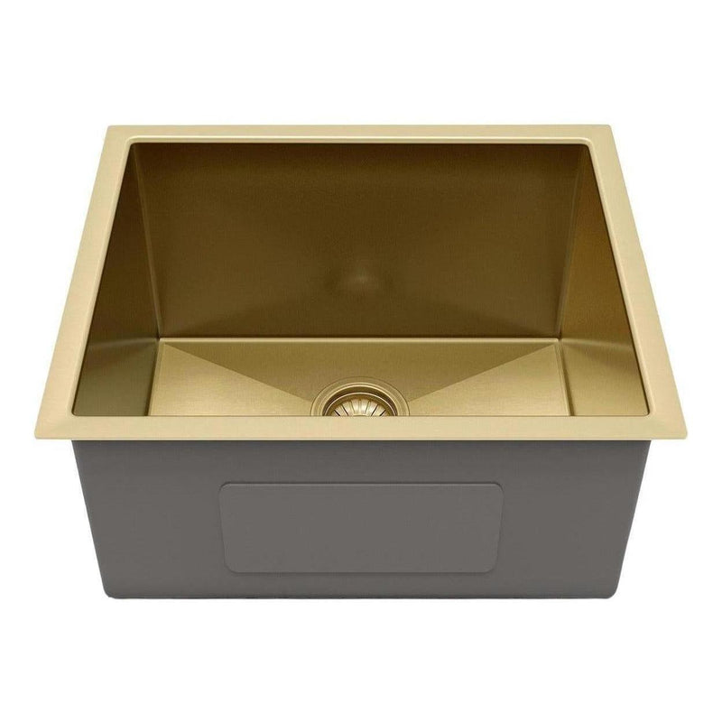 Load image into Gallery viewer, Belgique Single Bowl Sink Basin 540 x 440 x 250 - Stainless Steel French Gold
