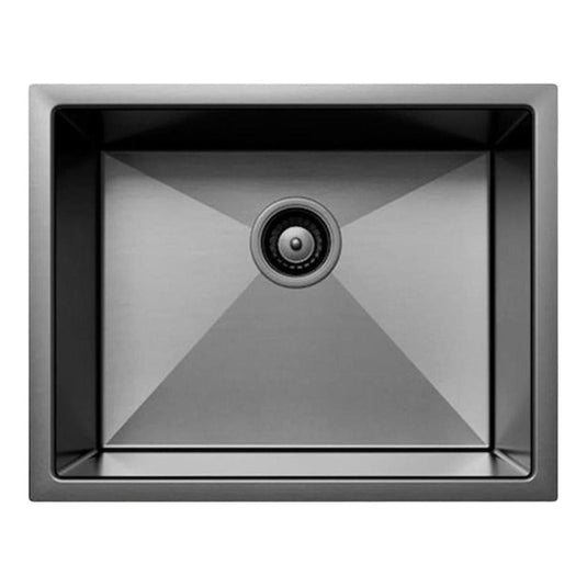 Belgique Single Bowl Sink Basin 540 x 440 x 250 - Stainless Steel Gun Metal