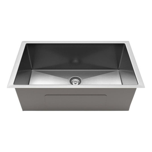 Belgique Single Bowl Sink Basin 700 x 440 x 250 - Stainless Steel Brushed Satin