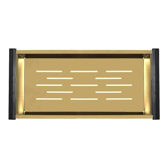 Belgique Sink Basin Colander - Stainless Steel French Gold