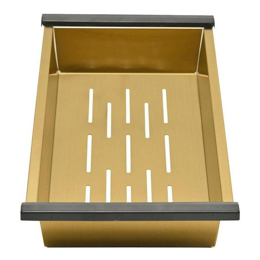 Belgique Sink Basin Colander - Stainless Steel French Gold