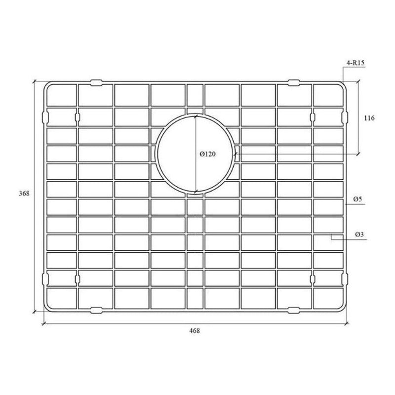 Load image into Gallery viewer, Belgique Sink Basin Protector Grid 450 - Stainless Steel Brushed Satin
