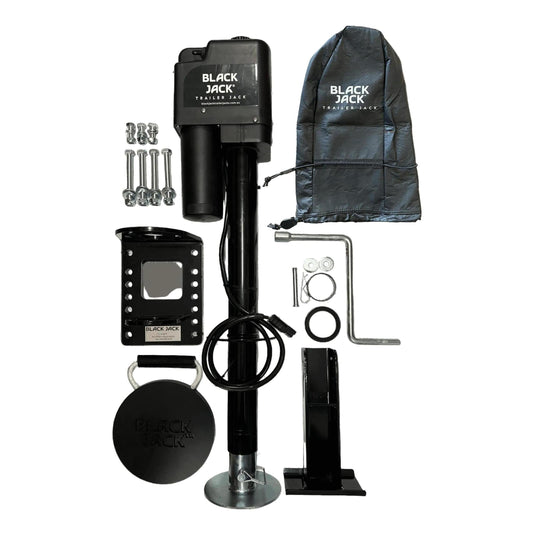 Black Jack Master 12V Electric Trailer Jack Inc Wiring Harness 2000kg