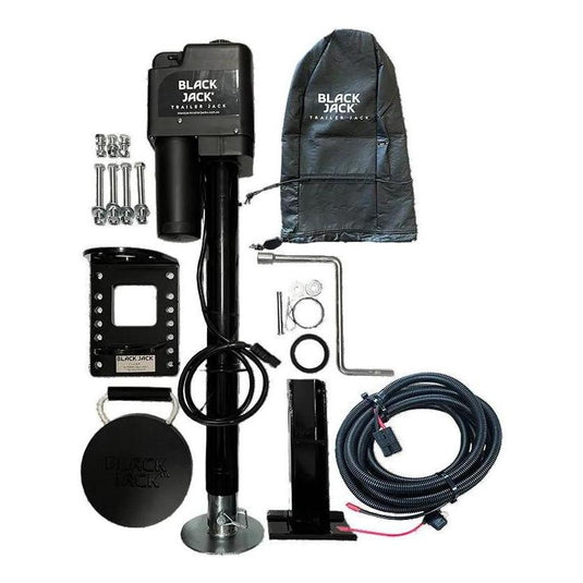 Black Jack Master 12V Electric Trailer Jack Inc Wiring Harness 2000kg