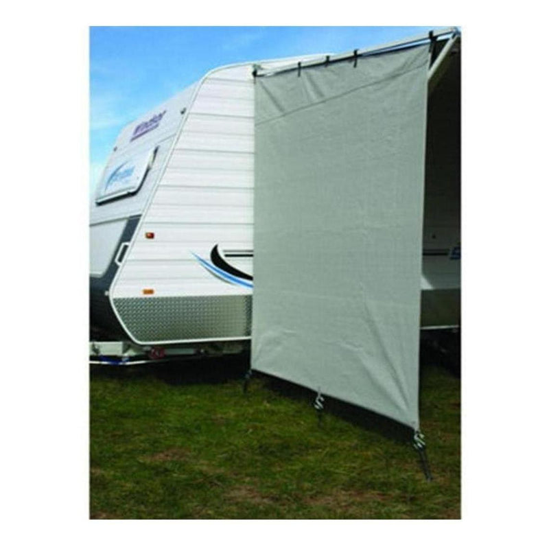 Load image into Gallery viewer, CAMEC Caravan 2.1 X 2.05m Privacy Screen End Wall Side Sun Shade Inc Ropes and Pegs
