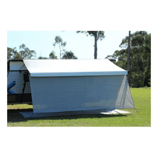 Camec Privacy End Pop Top Awning Screen 2.1 X 1.8M Steel Grey