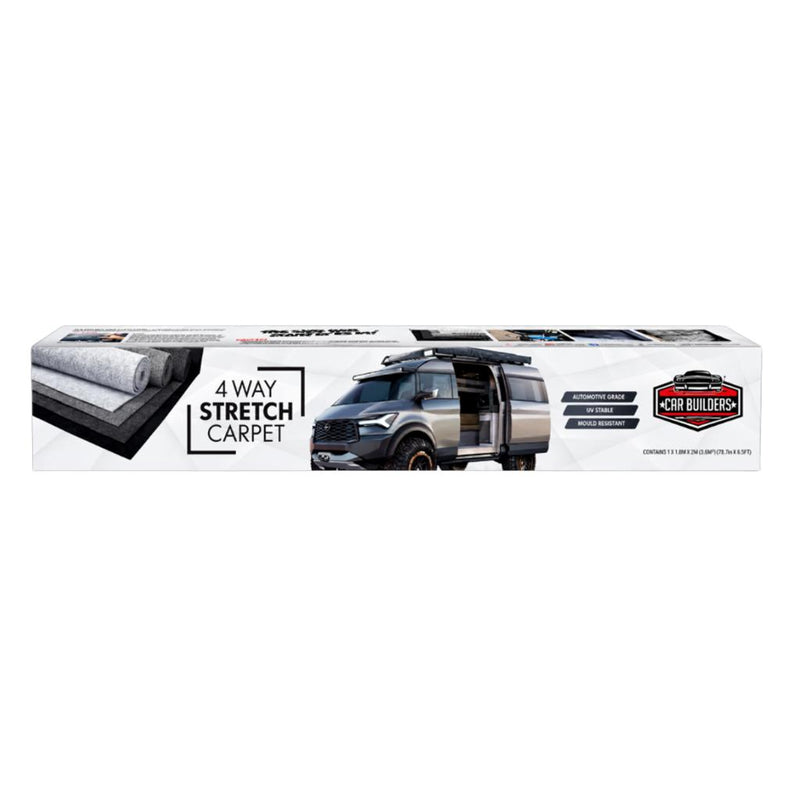 Load image into Gallery viewer, Car Builders 4-Way Stretch Carpet Quartz Grey 1000mm x 2000mm
