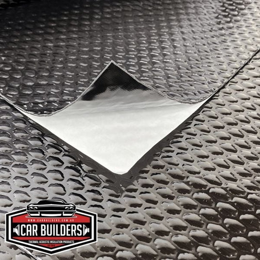 Car Builders Sound Deadener Material 12 Sheets 300 x 500mm 1.8sq/m Coverage OEM Black Stage 1