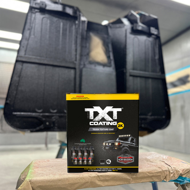 Load image into Gallery viewer, Car Builders TXT Coating 2K Black Textured Underbody Vehicle Paint 1L
