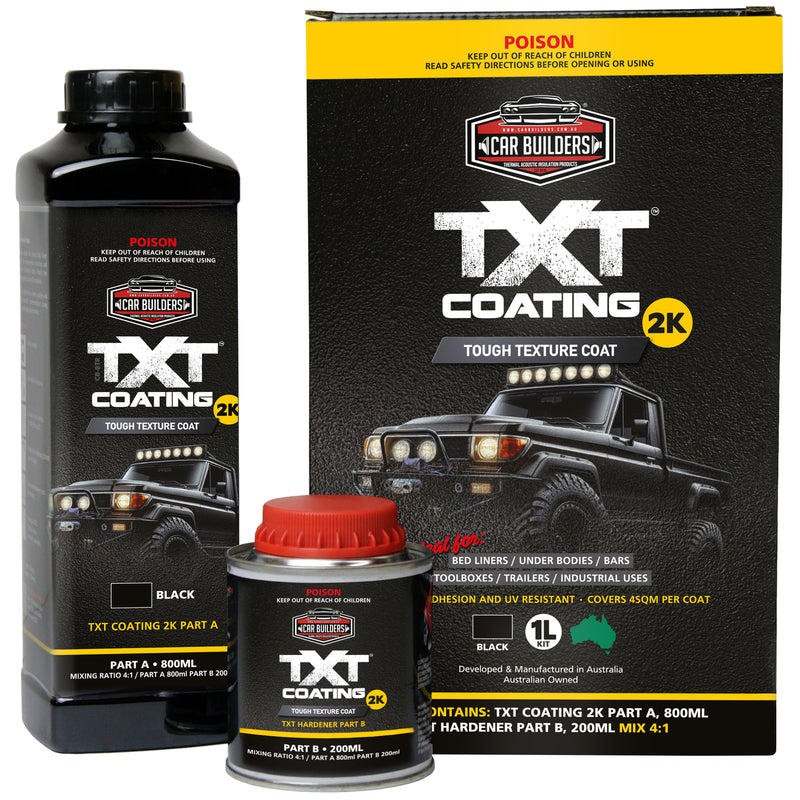 Load image into Gallery viewer, Car Builders TXT Coating 2K Black Textured Underbody Vehicle Paint 1L
