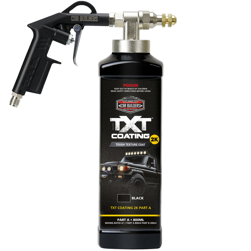 Load image into Gallery viewer, Car Builders TXT Coating 2K Black Textured Underbody Vehicle Paint 4L
