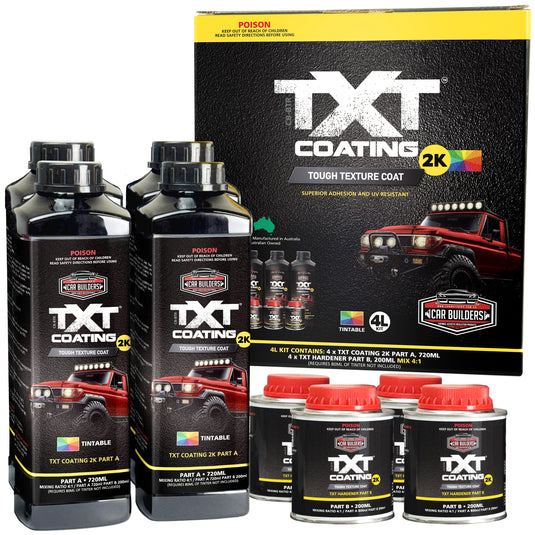 Car Builders TXT Coating 2K Tintable Textured Underbody Vehicle Paint 1L