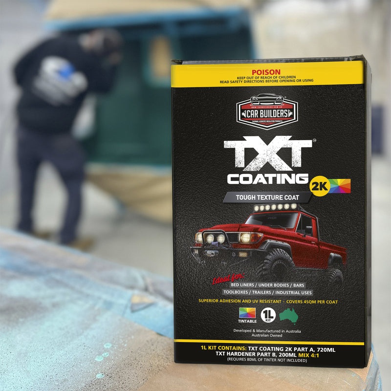 Load image into Gallery viewer, Car Builders TXT Coating 2K Tintable Textured Underbody Vehicle Paint 4L
