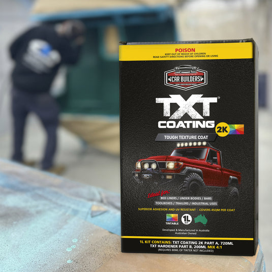 Car Builders TXT Coating 2K Tintable Textured Underbody Vehicle Paint 4L
