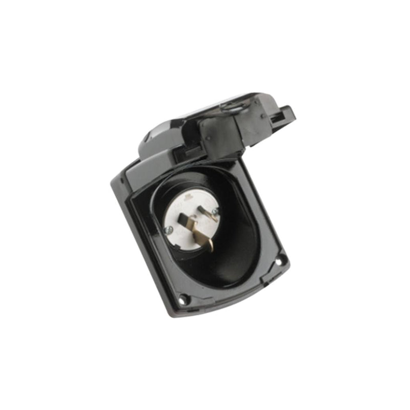 Load image into Gallery viewer, Clipsal 15Amp 240V Power Inlet Socket 3 Pin Black

