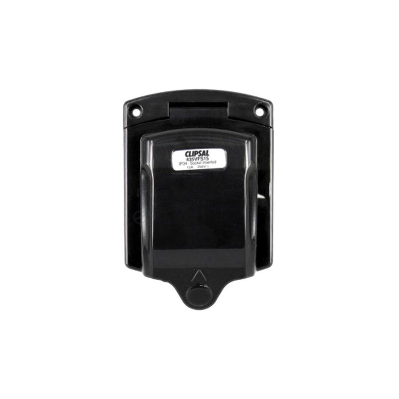 Load image into Gallery viewer, Clipsal 15Amp 240V Power Inlet Socket 3 Pin Black
