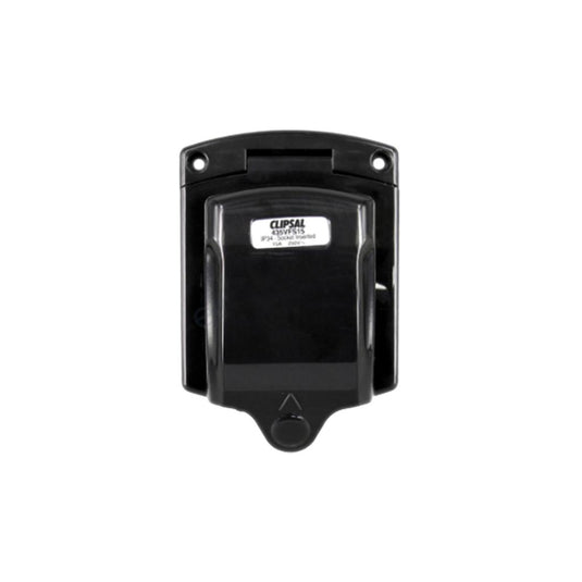 Clipsal 15Amp 240V Power Inlet Socket 3 Pin Black