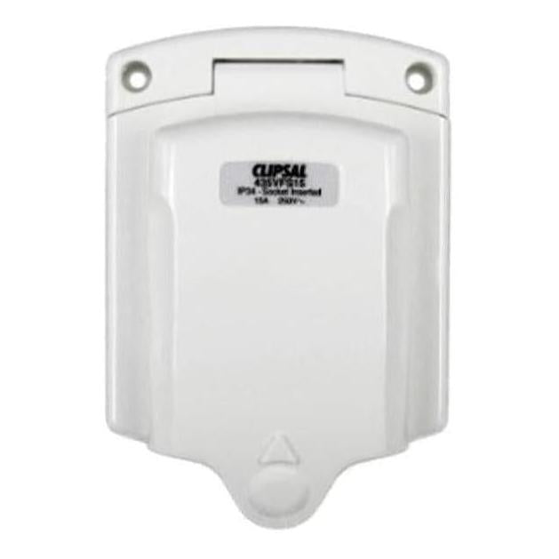 Clipsal 15Amp 240V Power Inlet Socket 3 Pin White – Caravan and Camping Aus