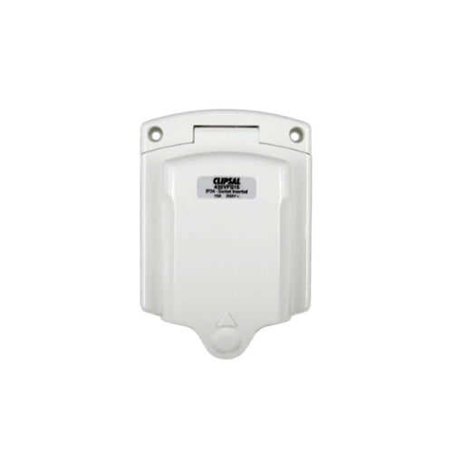 Clipsal 15Amp 240V Power Inlet Socket 3 Pin White
