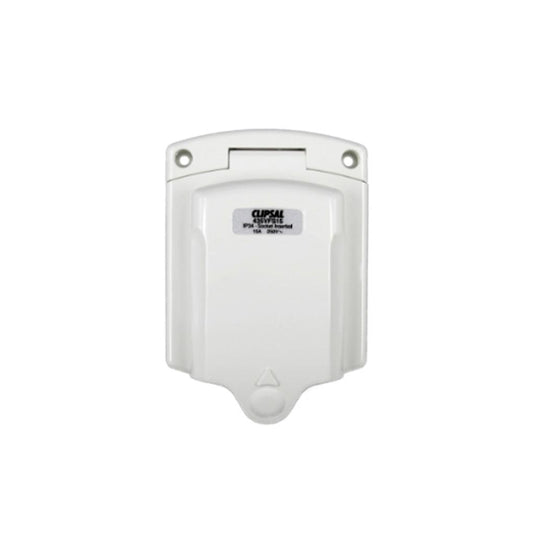 Clipsal 15Amp 240V Power Inlet Socket 3 Pin White
