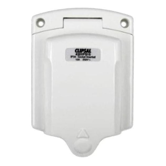 Clipsal Inlet Clipsal 15Amp 240V Power Inlet Socket 3 Pin White – Caravan and Camping Aus