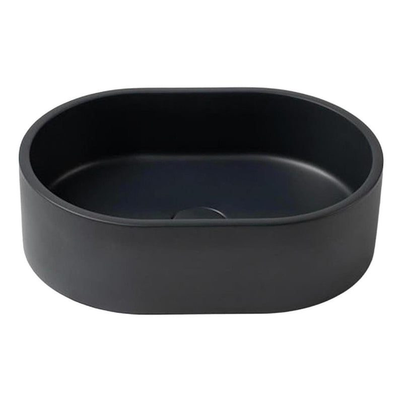 Load image into Gallery viewer, Concrete Single Bowl Basin Sink Oval 400 x 280 x 120 - Charcoal
