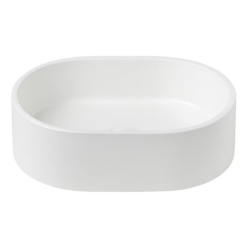 Load image into Gallery viewer, Concrete Single Bowl Basin Sink Oval 400 x 280 x 120 - White
