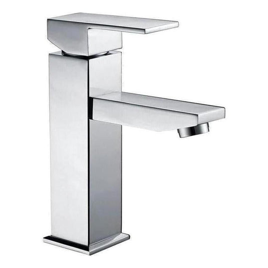 Deko Square Handle Basin Sink Tap Mixer Chrome