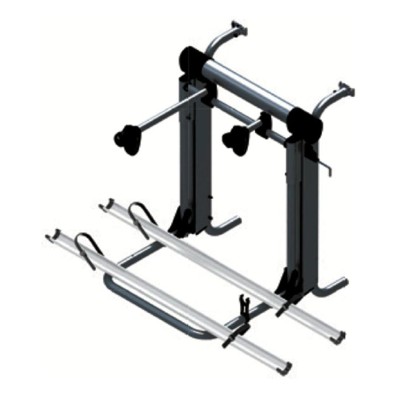 Load image into Gallery viewer, Electric 12V Bike Lift Rack Carrier 2 Bike 920-1400mm Range For Fat Tyres Inc Remote-Black
