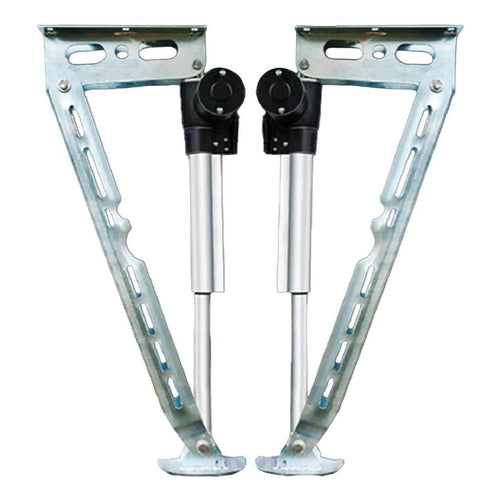 Electric 4 x Drop Down Stabilizer leg Corner Steadies 670mm Zinc