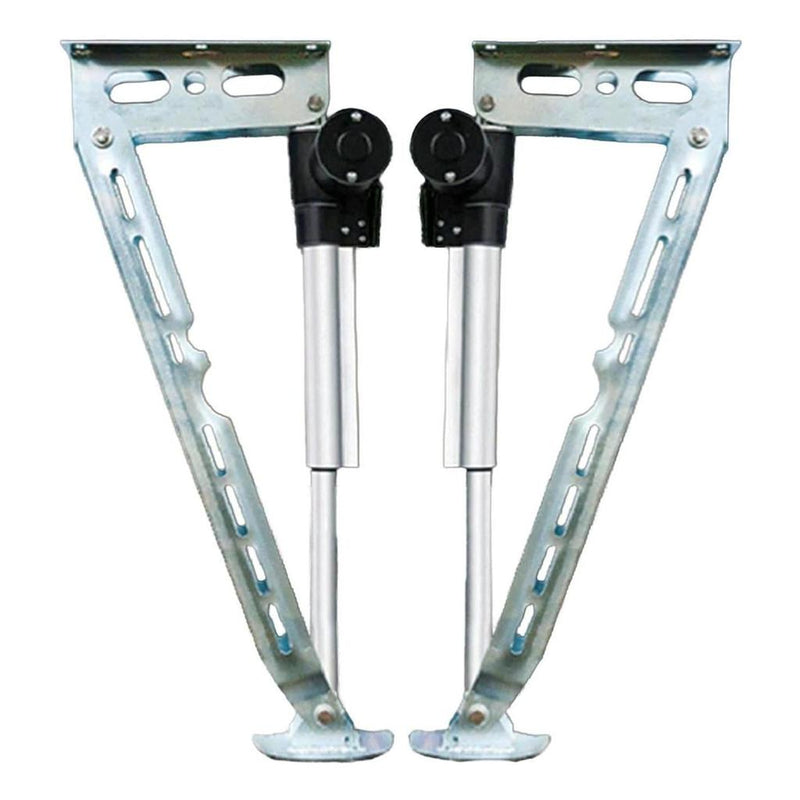 Load image into Gallery viewer, Electric 4 x Drop Down Stabilizer leg Corner Steadies 670mm Zinc
