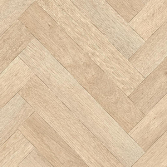 Eurolux Flooring Collection Herringbone Light Beach Oak 72m2 - 2.4X30M 0.6 Per Meter