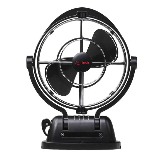 Finch 12/24V 3 Speed 360° Airflow Gimbal Fan Inc USB & Remote Black