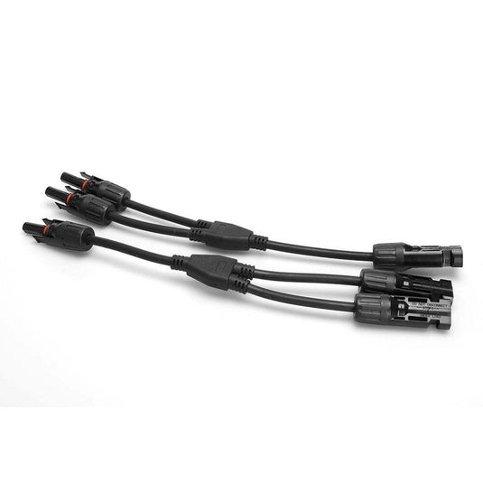 Finch 2 To 1 Y MC4 Solar Panel Cable Connectors Male and Female IP67 Pair