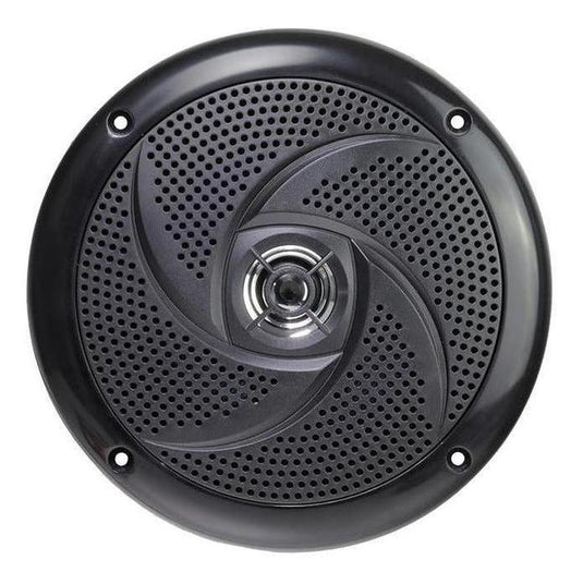 Finch 6.5" Low Profile 60W Slimline Speakers with LED Lights Black 1 pair