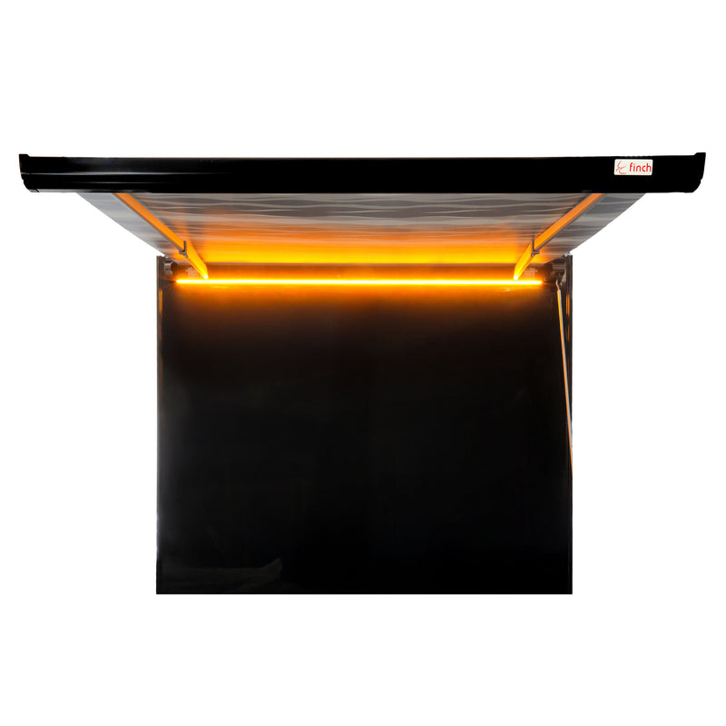 Load image into Gallery viewer, Finch Awning Side Mount Manual inc Support Leg 3 x 2.5m Black
