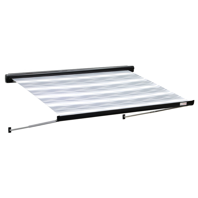 Load image into Gallery viewer, Finch Awning Side Mount Manual inc Support Leg 3.75 x 2.5m Black
