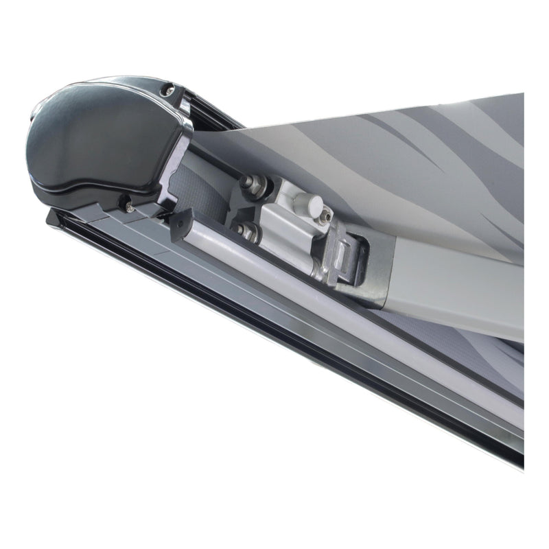 Load image into Gallery viewer, Finch Awning Top Mount Manual Inc Support Leg 3 x 2.5m Black

