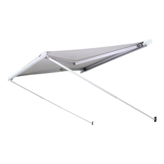 Finch Awning Top Mount Manual Inc Support Leg 3 x 2.5m White