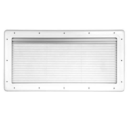 Finch Double Glazed Acrylic Window 500 x 350 With Blind and Fly Screen