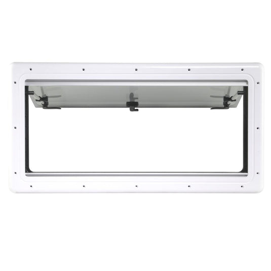 Finch Double Glazed Acrylic Window 900 x 350 With Blind and Fly Screen